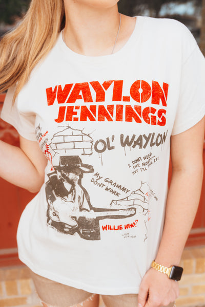 DayDreamer Waylon Jennings Ol' Waylon Tour Tee