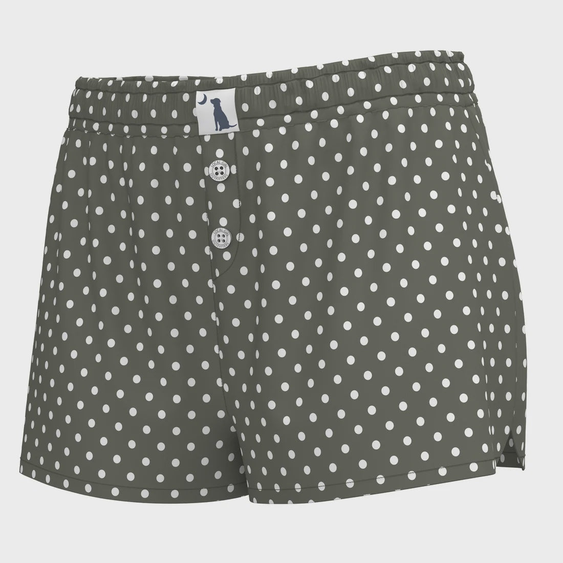 LG Olive Polka Dot Boxer Shorts