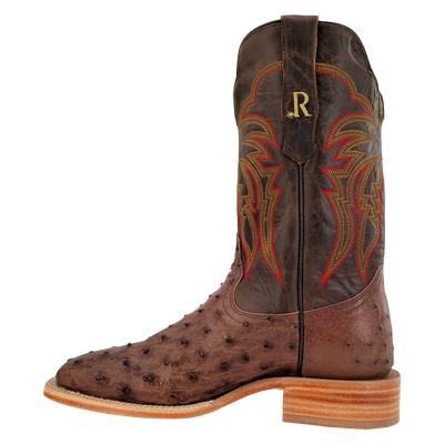R. Watson Tobac Full Quill Ostrich Boots RW4508-2