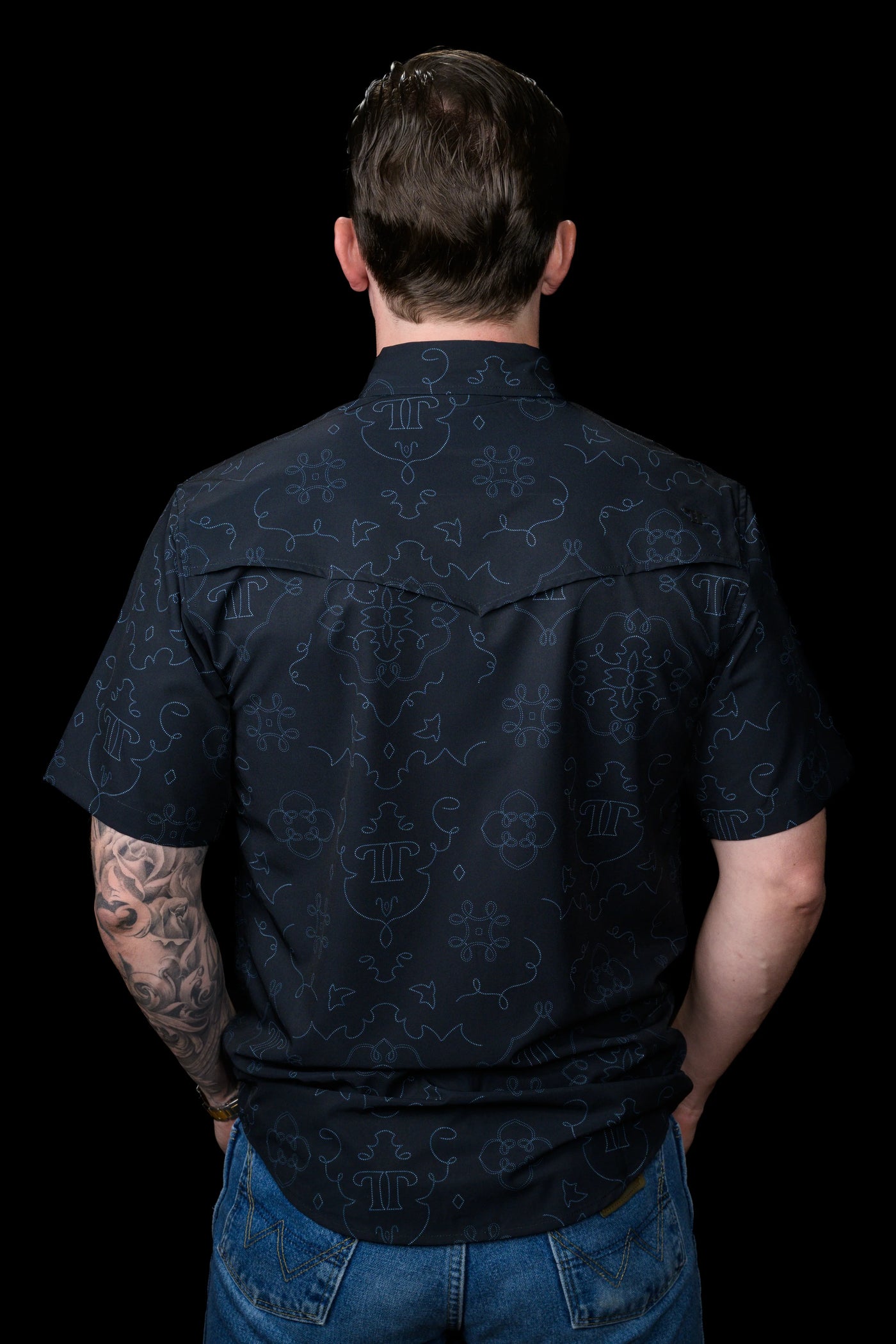 Ferrell - Carson Black Short Sleeve Snap Shirt