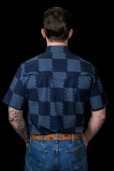 Ferrell - Dallas Blue Short Sleeve Snap Shirt