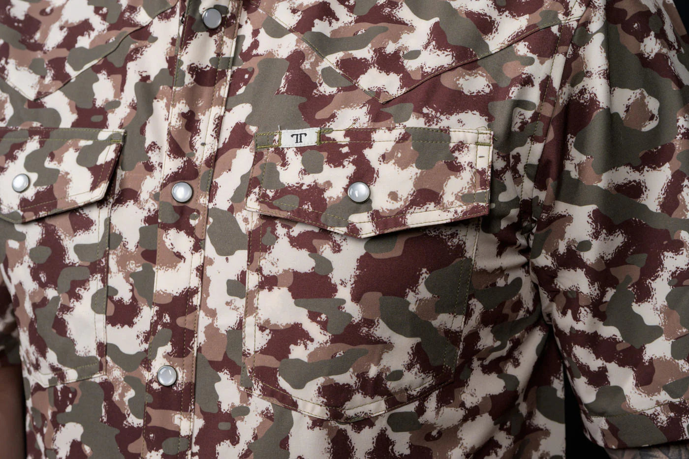 Ferrell - Camo Lite Short Sleeve Snap Shirt