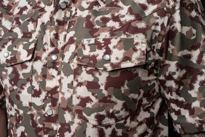 Ferrell - Camo Lite Short Sleeve Snap Shirt