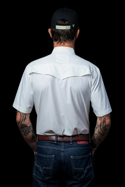 Ferrell - White Short Sleeve Snap Shirt