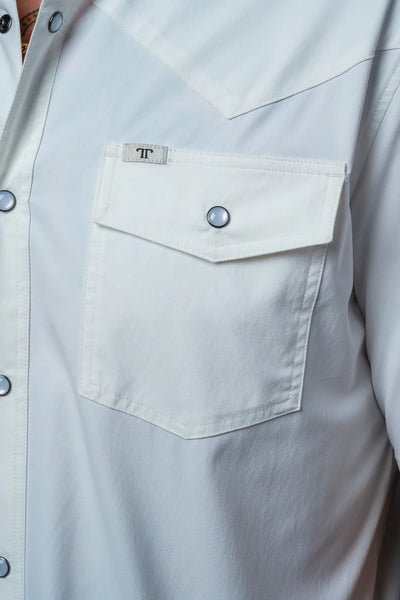 Ferrell - White Short Sleeve Snap Shirt