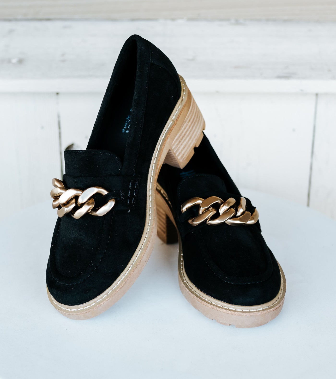 Brunch Vibes Black Faux Suede