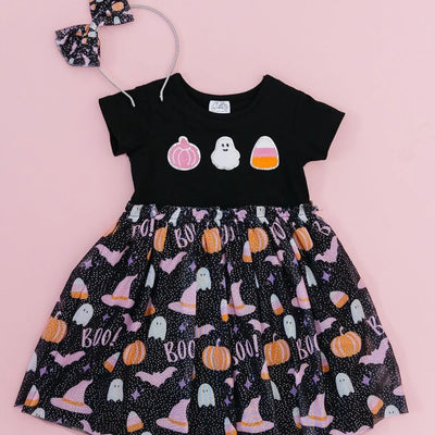 Boo Halloween Tutu Dress