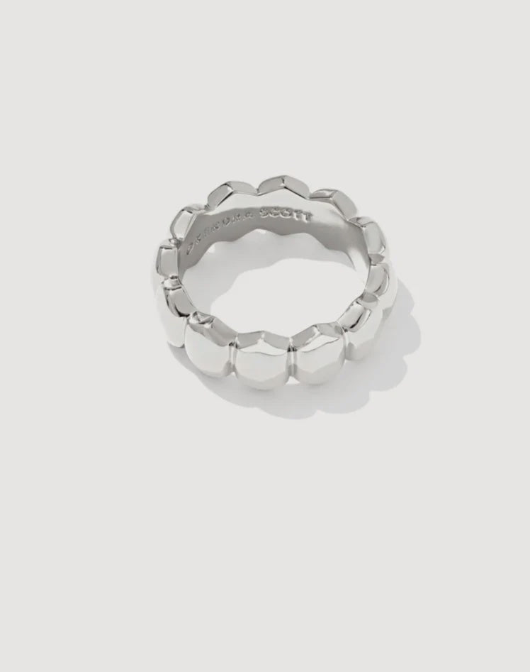 KS Kaitlin Band Ring Silv