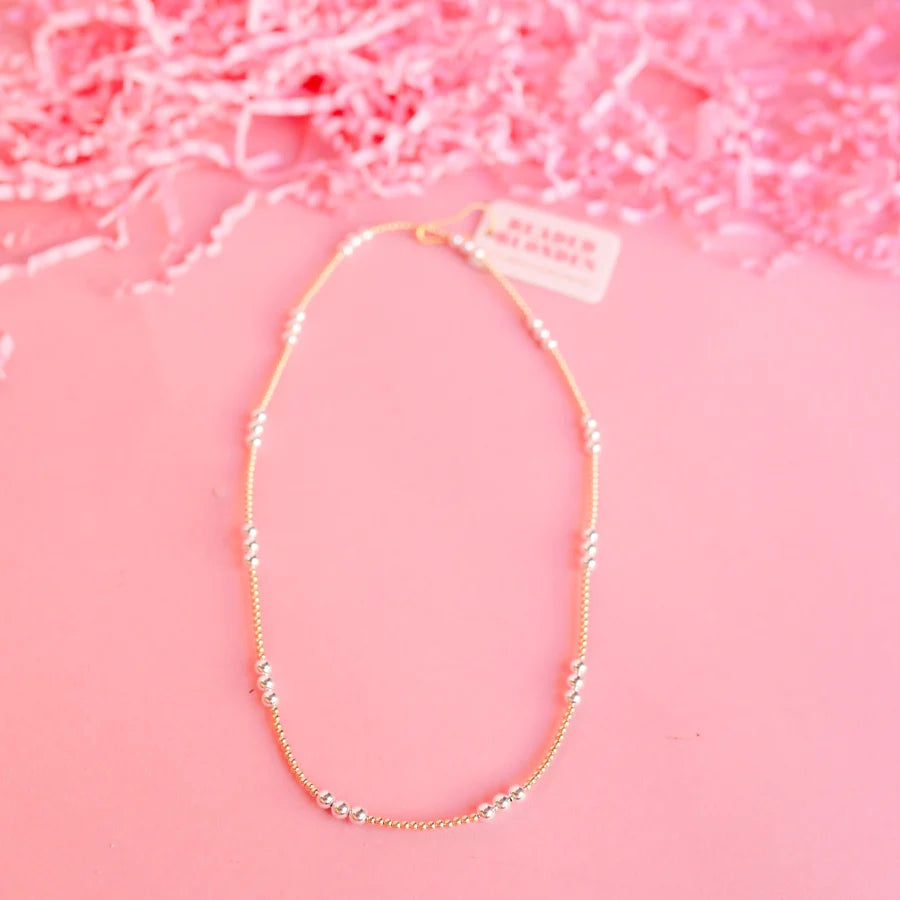 ILY Mixed Metal Necklace