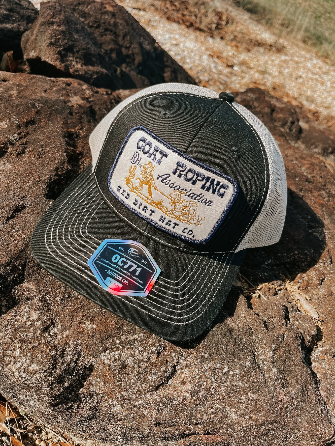 Goat Roping Black/Khaki Cap RDHC-215