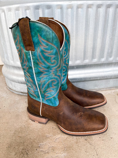 Ariat MNS Ricochet Aged Tan/Teal Boots