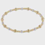 Dignity Sincerity Gold/Pearl 4mm Bracelet