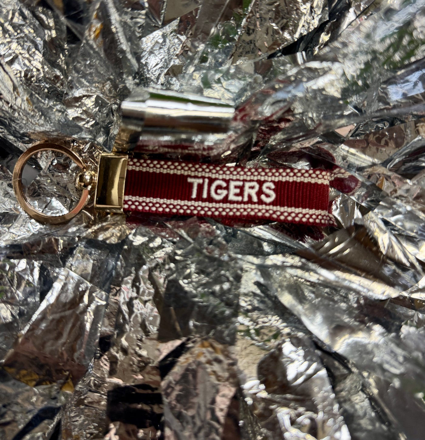 Embroidered Tiger Keychain