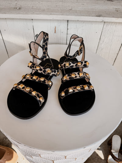 Daphine Leopard Print Sandal