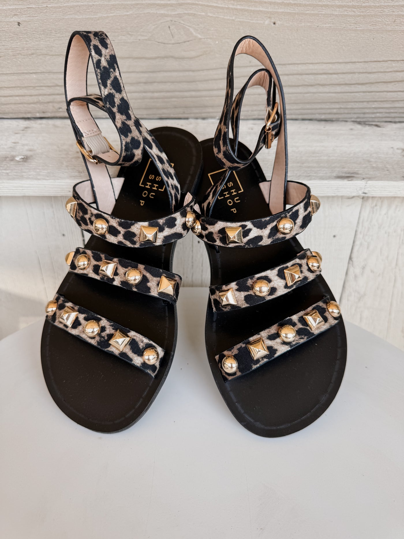 Daphine Leopard Print Sandal