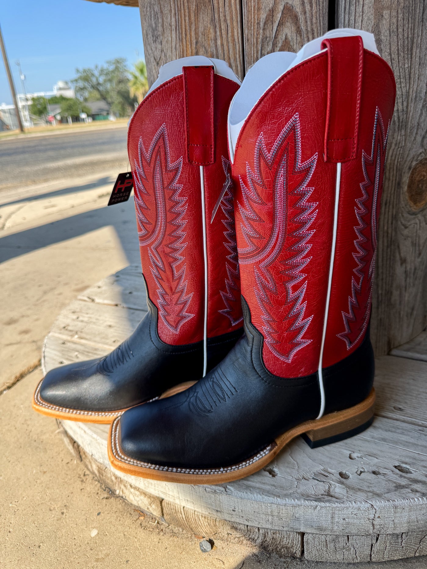 Horse Power Black Full Grain/Red Vitrio HP8080