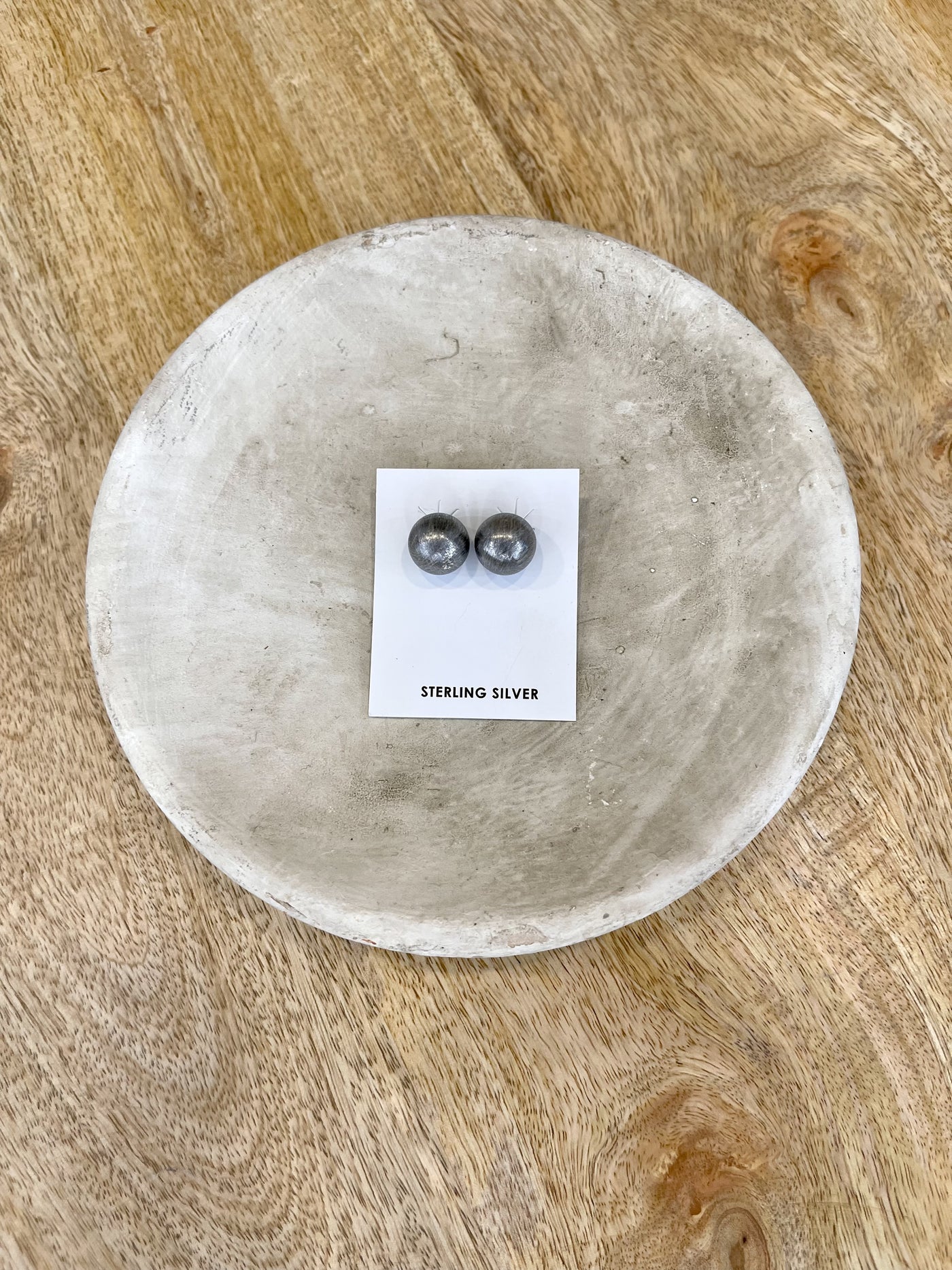 Sterling Silver Ball Studs