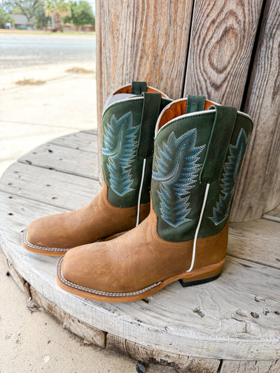Horse Power Kids Tan/Green HPK8078