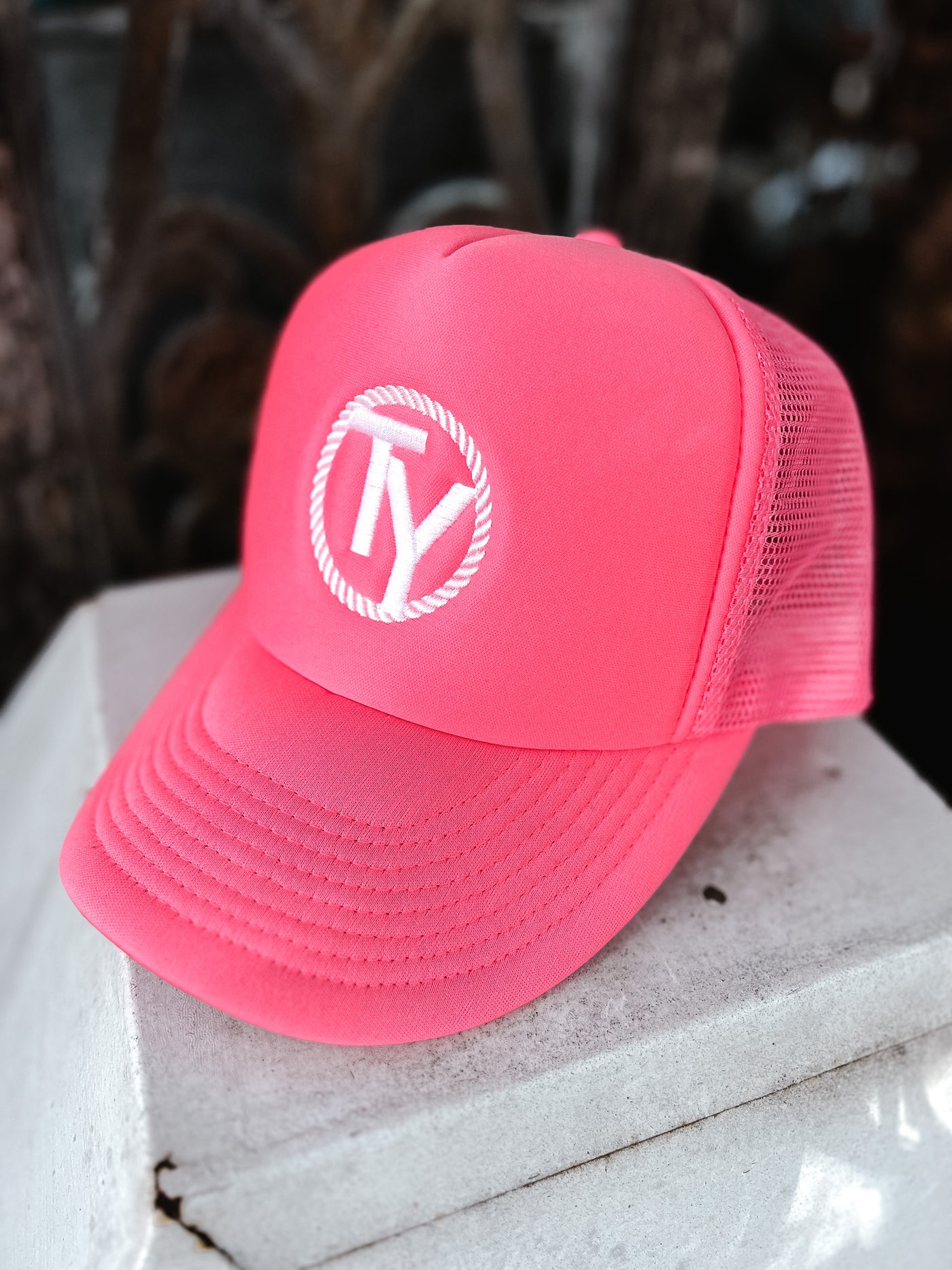TY Logo Cap - Pink Trucker