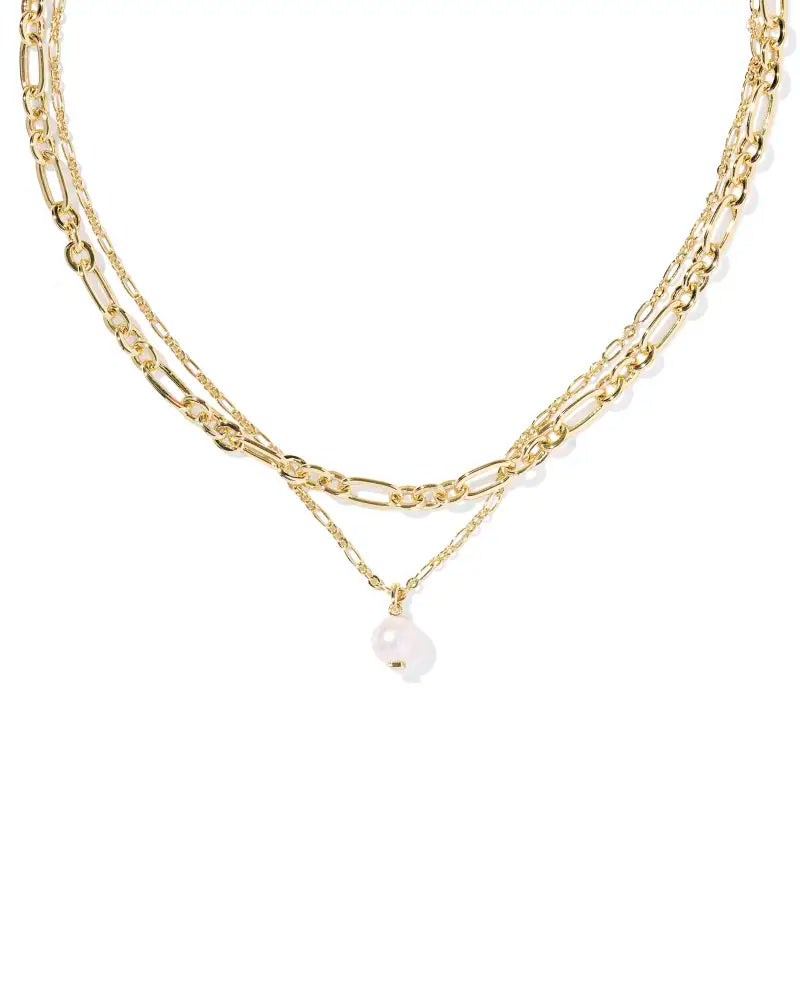 KS Ashton Pearl Multi Chain Necklace