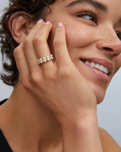 KS Cailin Crystal Gold Ring