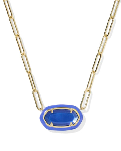 KS Elisa Paperclip Frame Gold Necklace