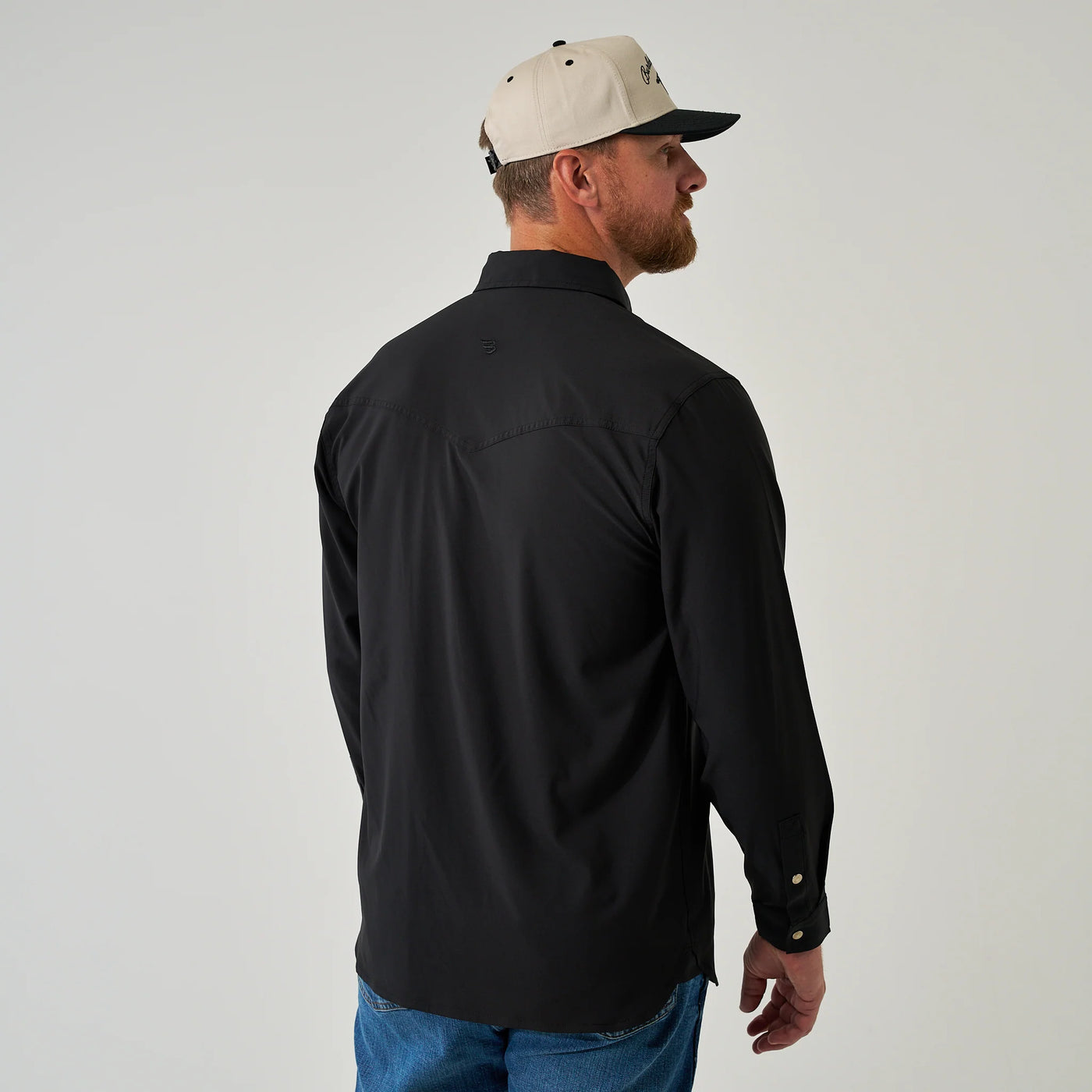 Burlebo LS Black Performance Western Shirt