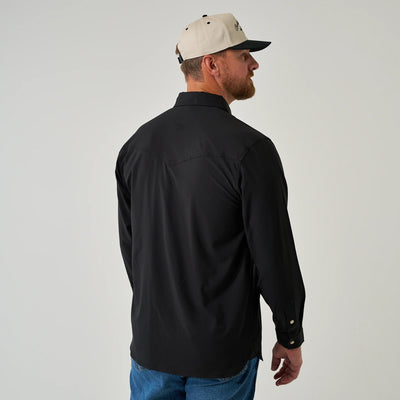 Burlebo LS Black Performance Western Shirt