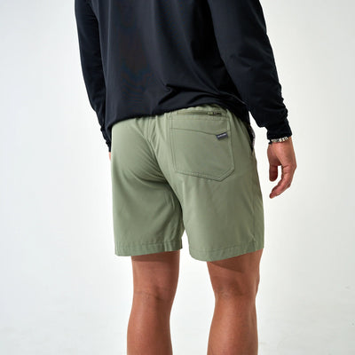 Burlebo Light Sage Everyday Shorts Brush Country Pocket