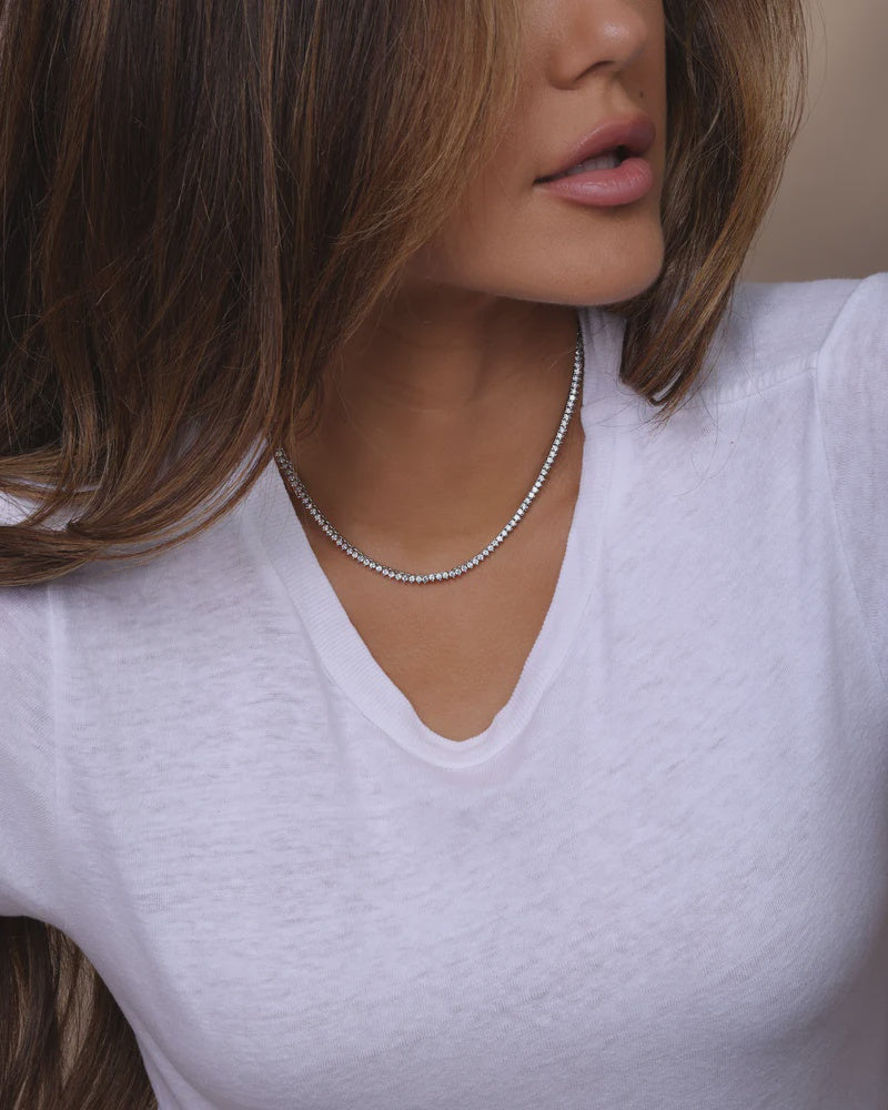 Baby Not Your Basic Tennis Necklace 16'