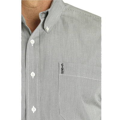 Cinch MNS Charc LS Stripe MTW1347102