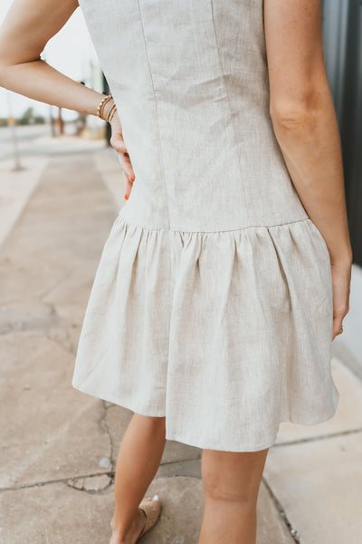 Natural Madelyn Mini Dress N1900D-2