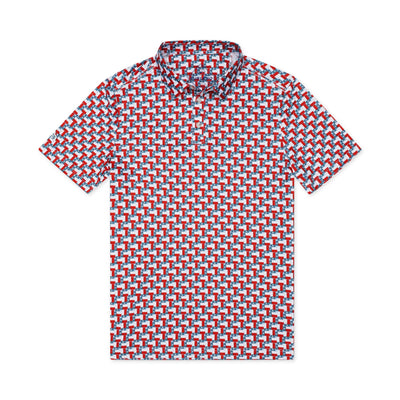 Burlebo Texas Flag Performance Polo
