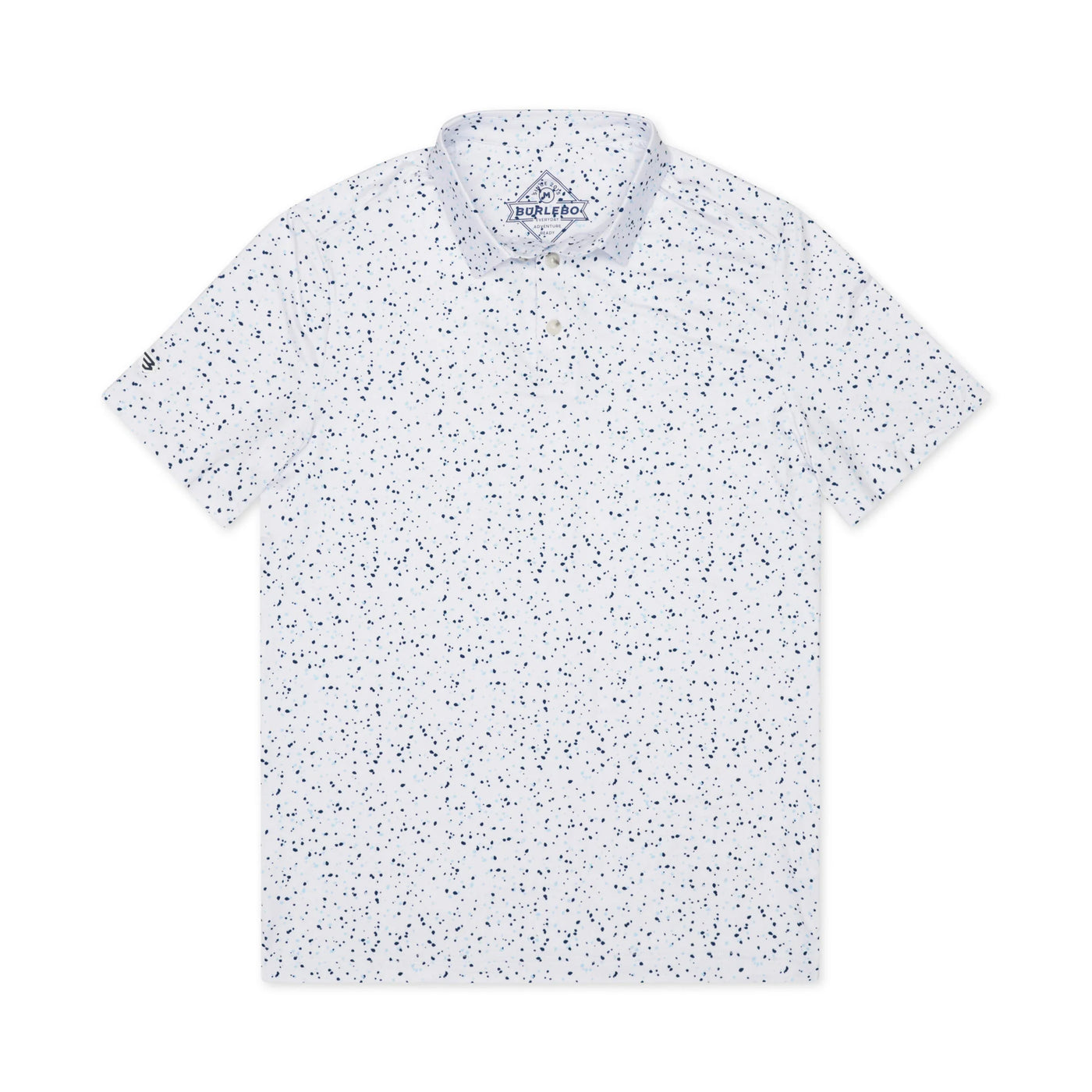 Burlebo White Speckled Performance Polo
