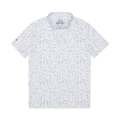 Burlebo White Speckled Performance Polo