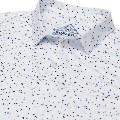 Burlebo White Speckled Performance Polo