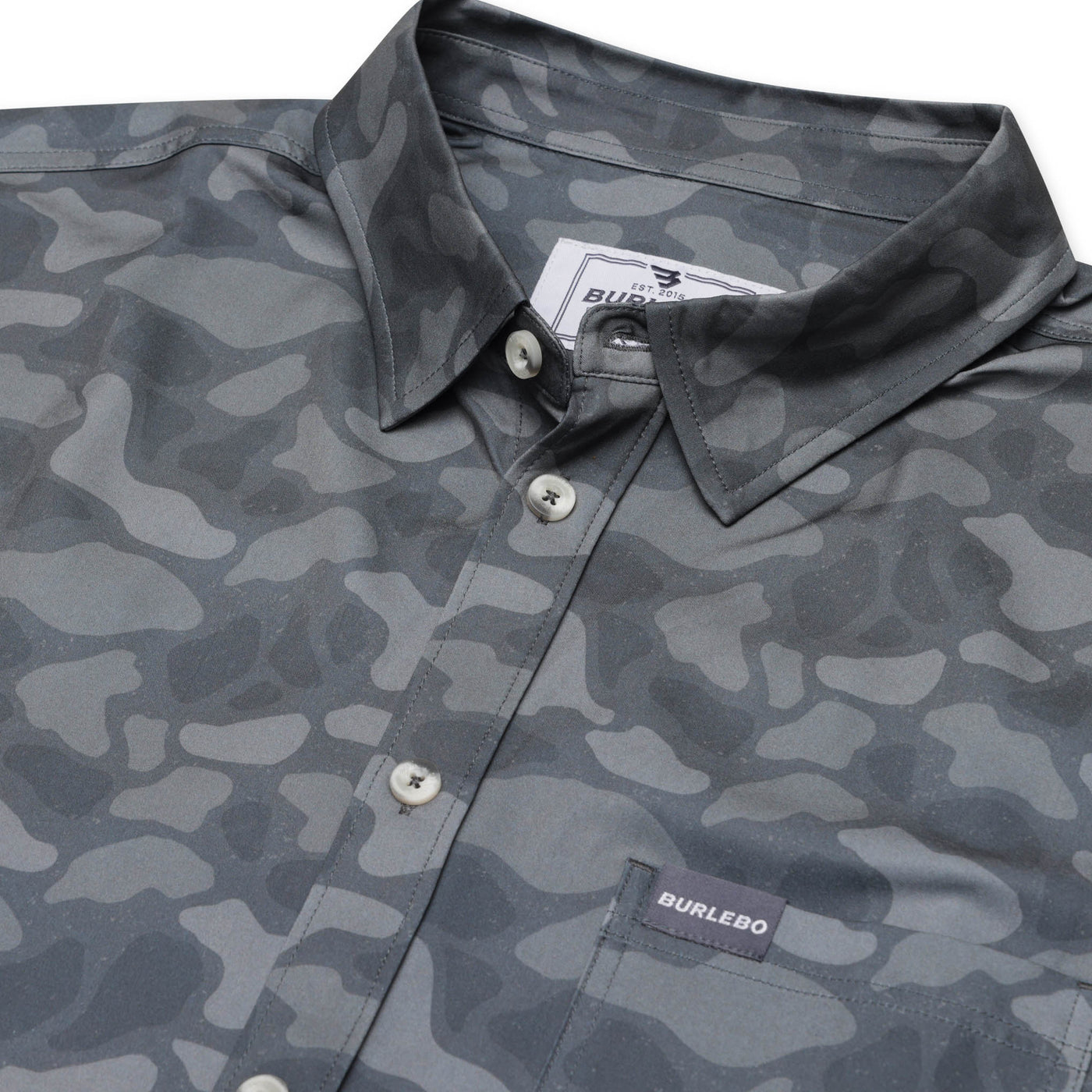 Burlebo Stone Camo Performance Button Up