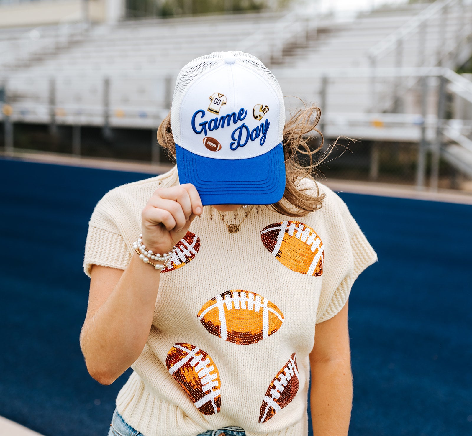 Blue Game Day Trucker Hat