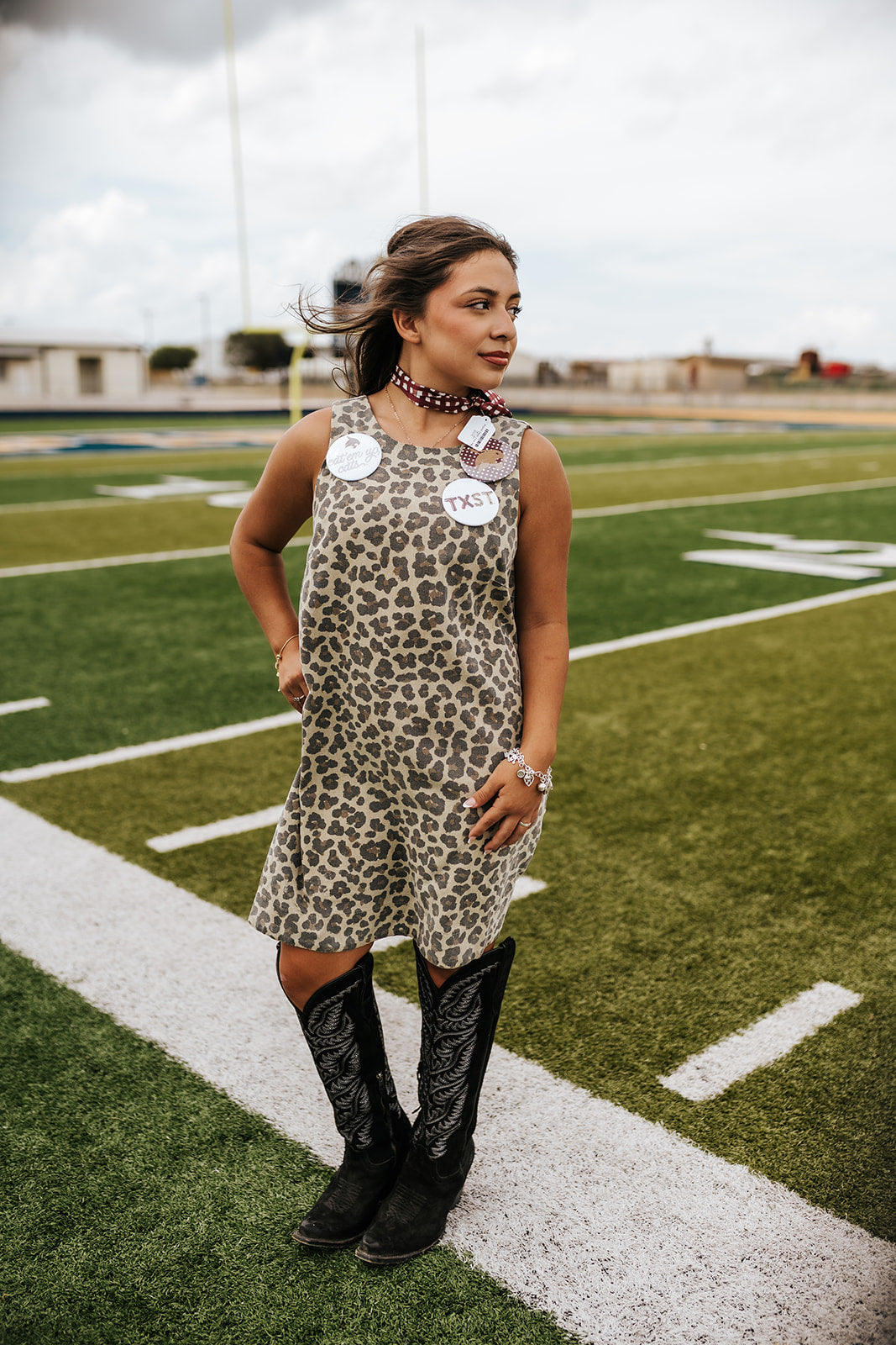 Leopard Print Sleeveless Mini Dress - RD1290