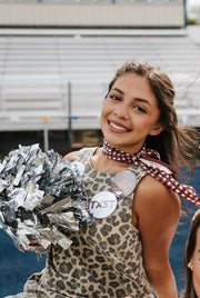 Burgundy Tailgate Check Twilly - TW-TC-BU