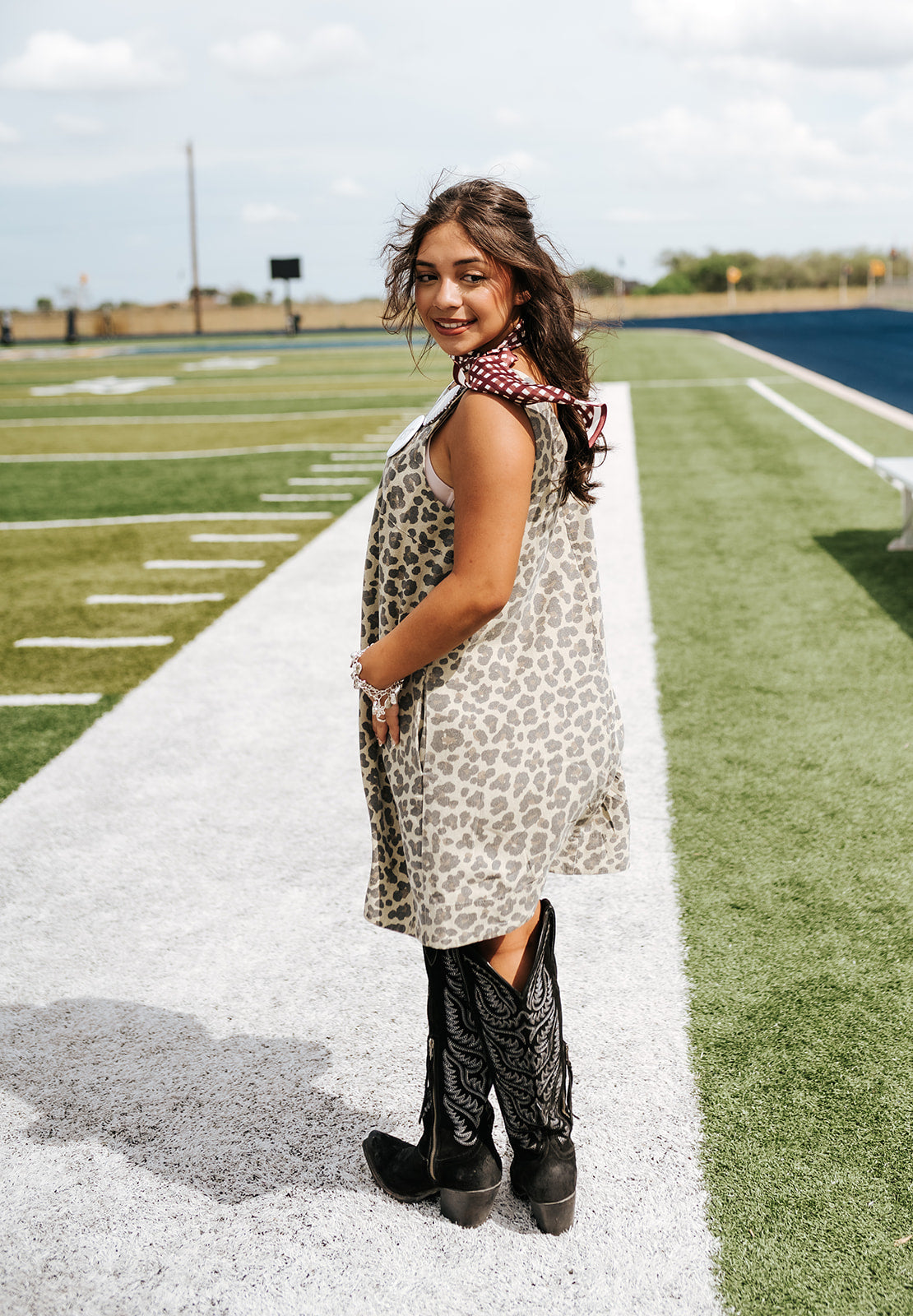 Leopard Print Sleeveless Mini Dress - RD1290