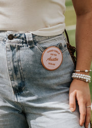 Austin Gameday Button - BOTTON-AUS