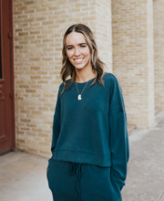 Midnight Navy Laguna Dropped Shoulder Sweatshirt KT5296