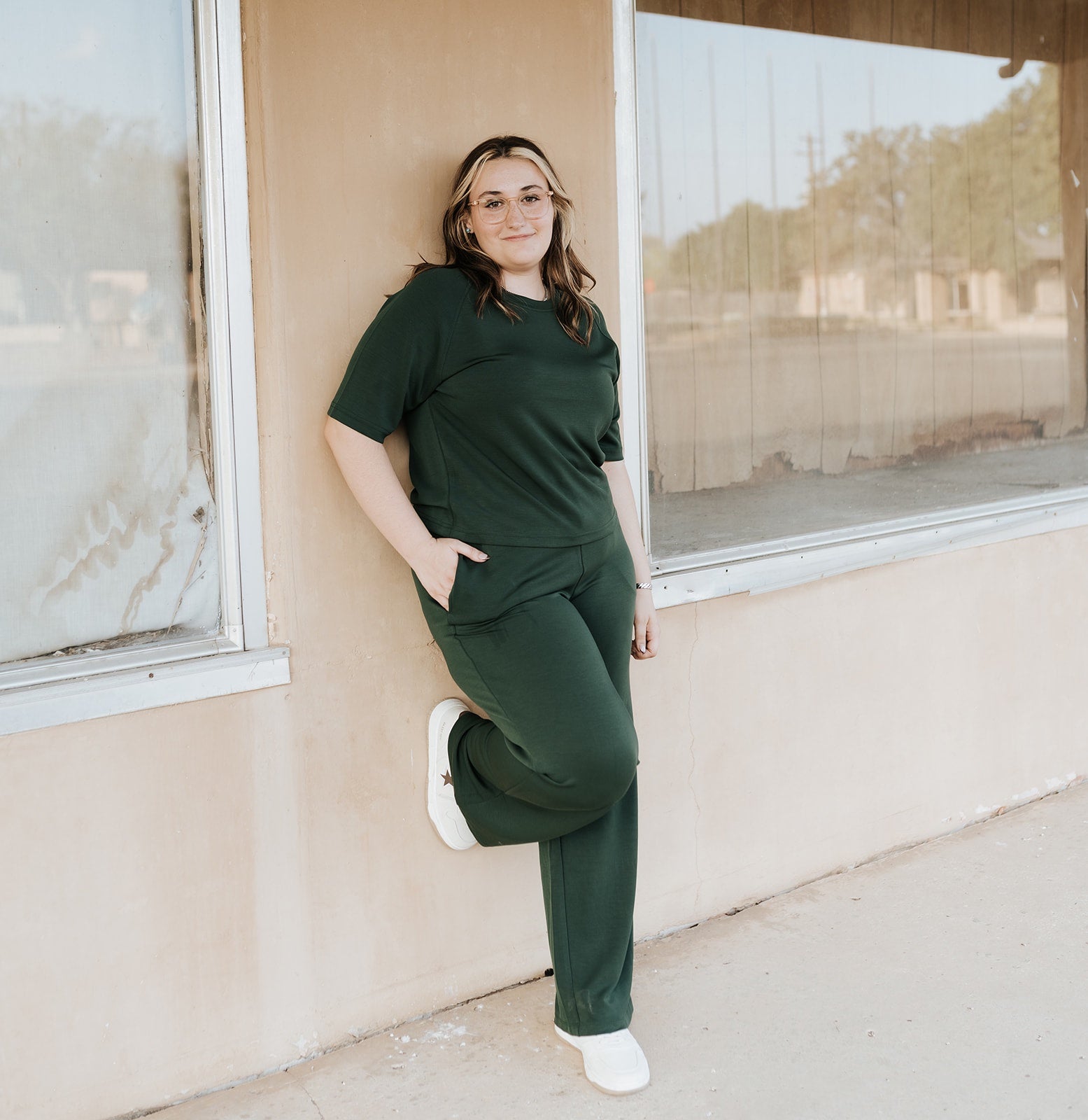 Deep Forrest Laguna Soft Drape Raglan Tee KT5582