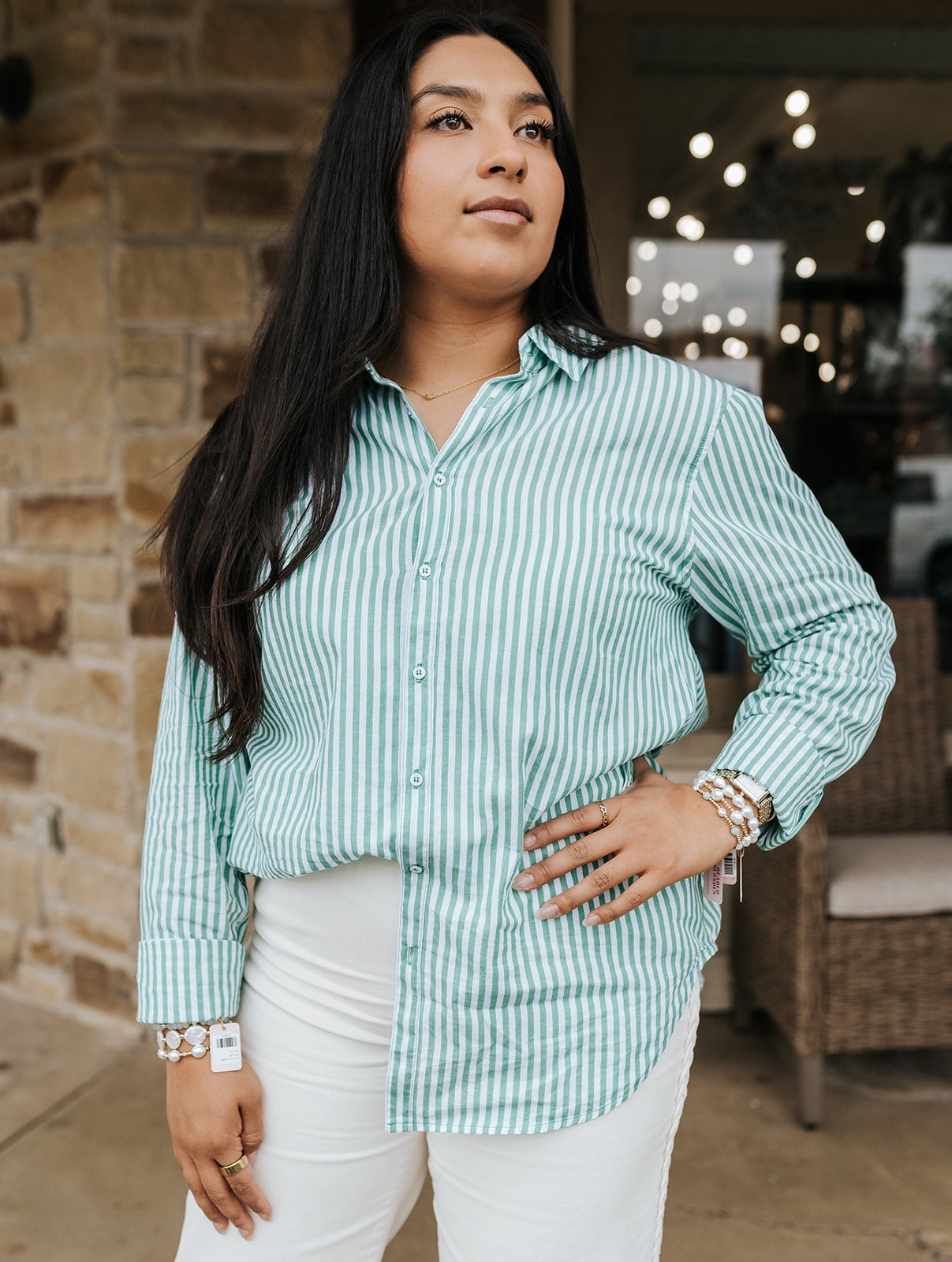 Greengrass Stipe Lolita Shirt