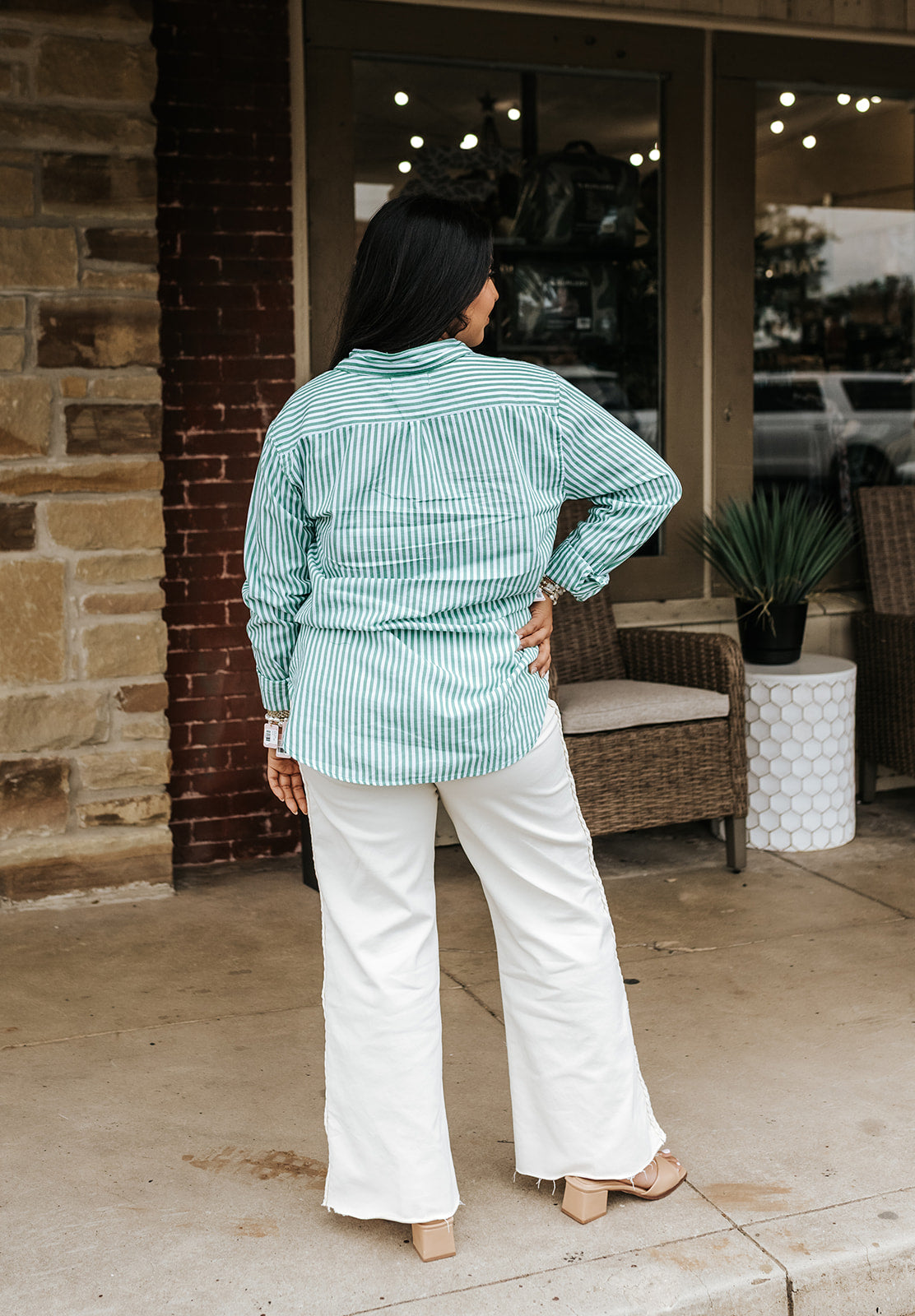 Cream Fiona Wide Leg Jean