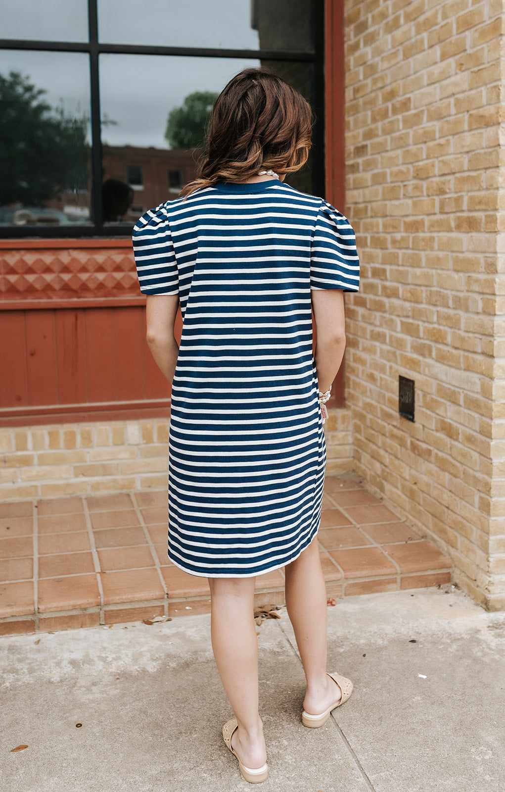 Navy/White Stripe Carolina T-Shirt Dress