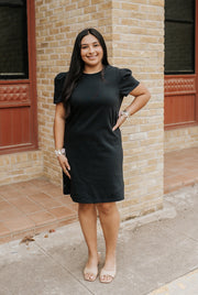 Black Carolina T-Shirt Dress