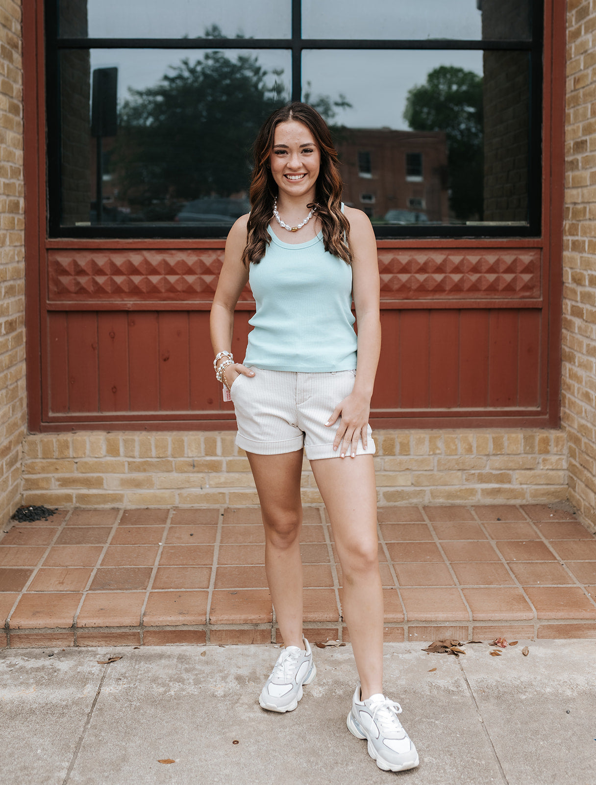 Sand Stripe North Hampton Shorts
