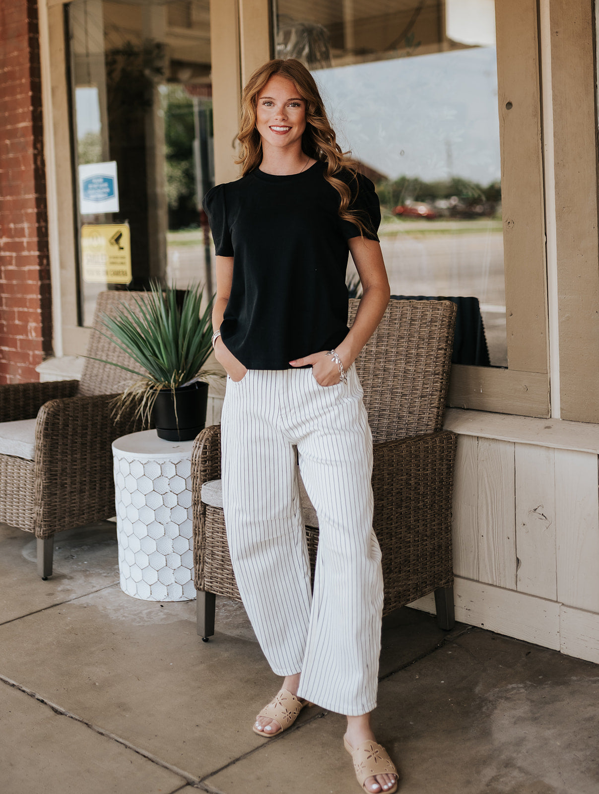 Sand Stipe Lasso Jean